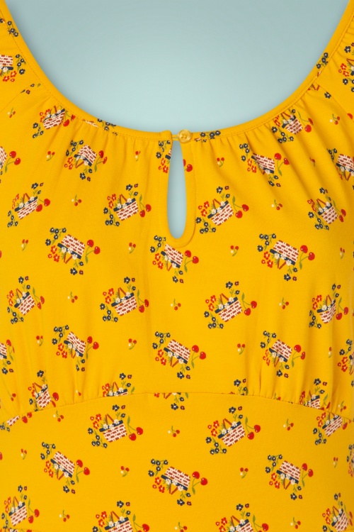 Blutsgeschwister - 60s Ducktales Romance Dress in Happy Sunday Yellow 5