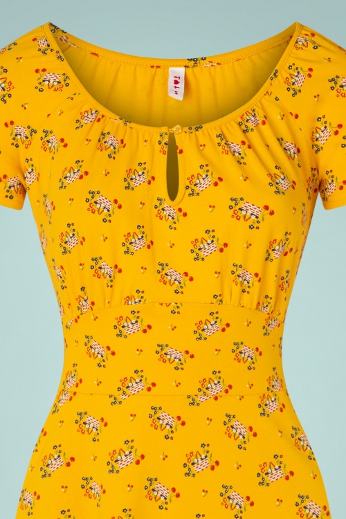 Blutsgeschwister - 60s Ducktales Romance Dress in Happy Sunday Yellow 3