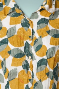 Seasalt - Larissa Leaves Lemons Sunglow Bluse in Off White 3