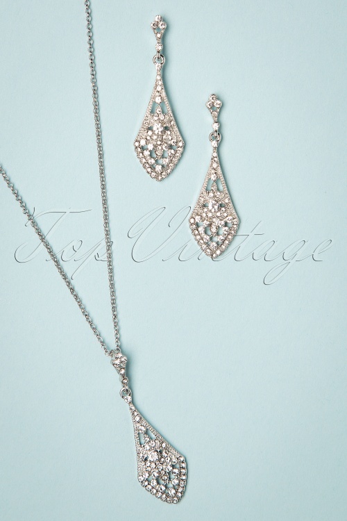 Lovely - Kristallen ketting in zilver 4