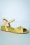 La Veintinueve 60s Ines Sandals in Yellow