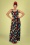 Collectif Clothing 50s Soraya Cacti Forest Maxi Dress in Black