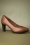 Tamaris - 50s Celine Leather Pumps Années 50 en cognac