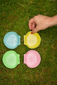 Rice - Melamine Shell Shaped Dipping Plates in Multi