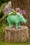 Metal Rhino Flower Pot in Neon Green