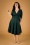 50s Maddison Swing Dress in Forest Green