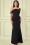 Vintage Chic for TopVintage 50s Sheila One Shoulder Maxi Dress in Black