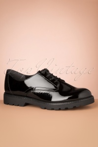 Tamaris - Nancy Patent Shoes Années 60 en Noir