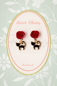 2 pendentifs "sweet Cherry" doré et émaillé 