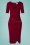 Vintage Chic for TopVintage 50s Selene Pencil Dress in Wine