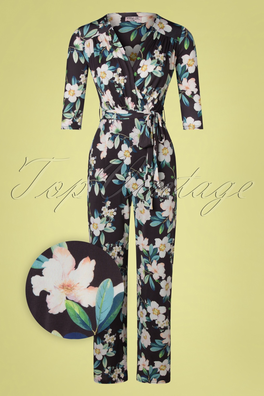 TopVintage | 50s Tara Floral Jumpsuit 