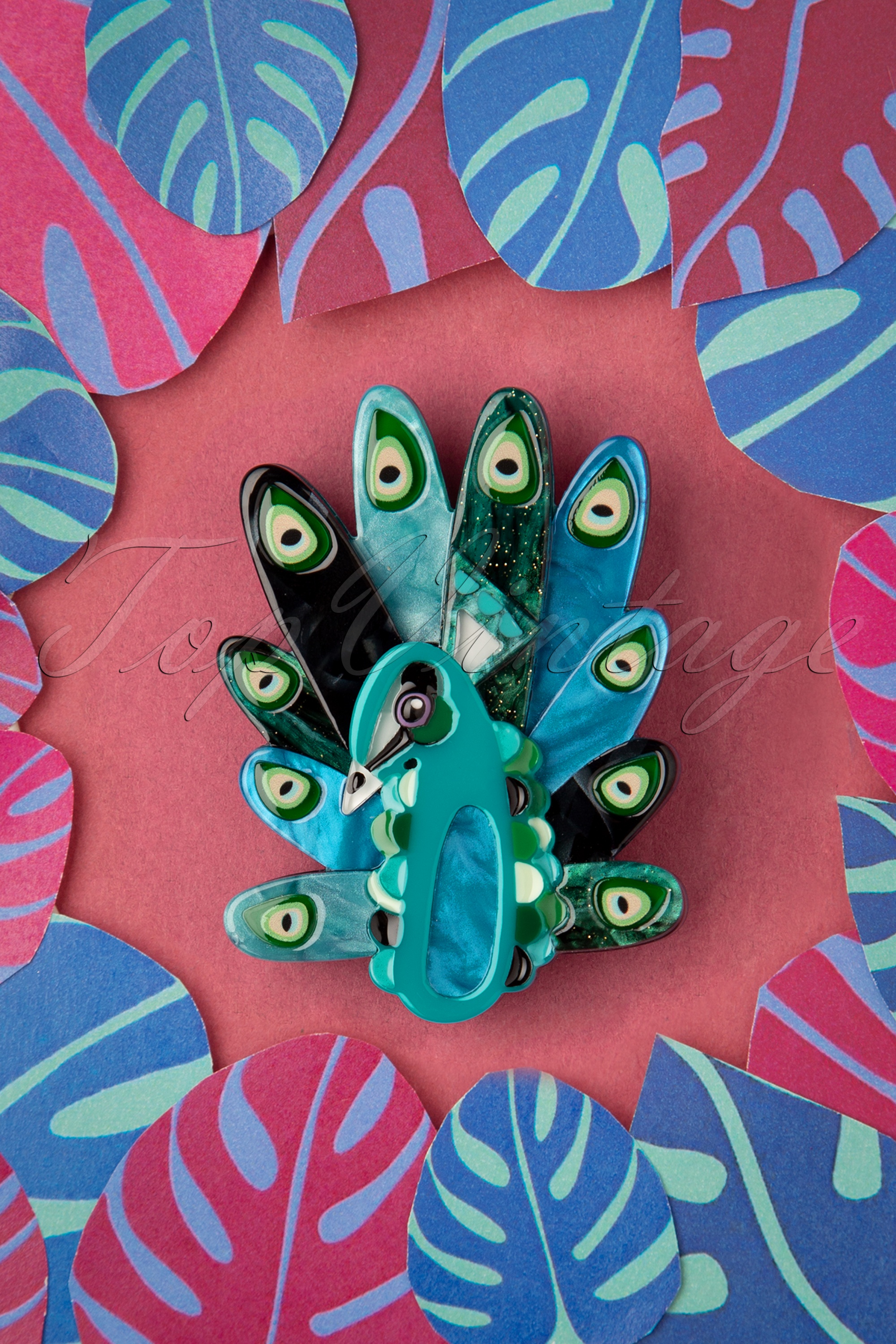 Erstwilder - The Picturesque Peacock broche