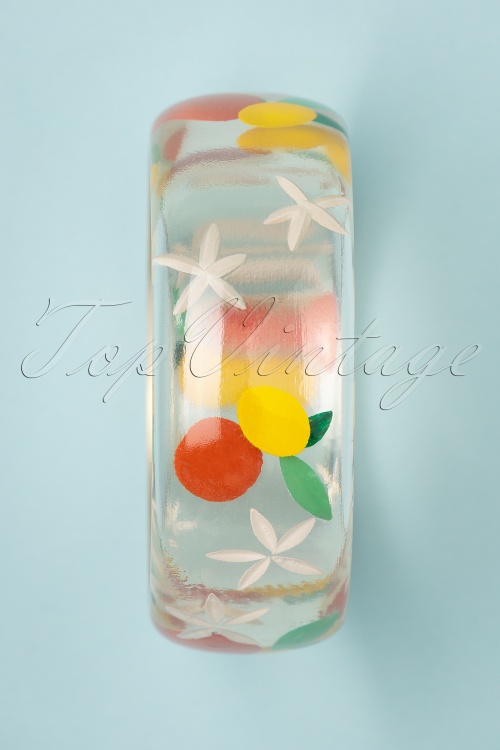 Splendette - Topvintage Exclusive ~ Citrus Wide Clear Bangle