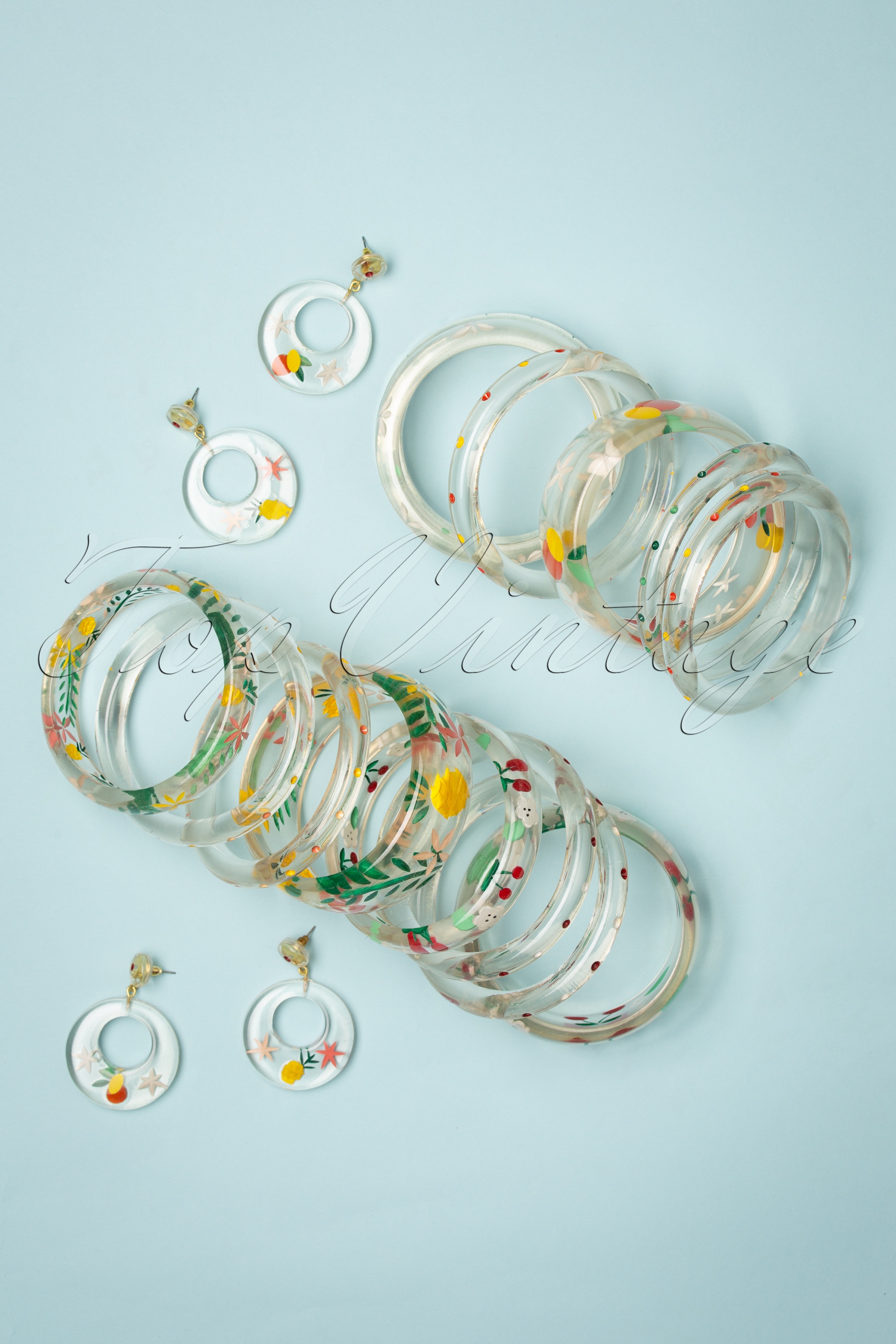 Splendette - Topvintage Exclusive ~ Citrus Midi Clear Bangle 4