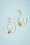 TopVintage Exclusive ~ 50s Citrus Clear Drop Hoop Earrings