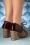 Nemonic - Nice Crochet Leder Schuh Stiefeletten in Bronze und Burgund 6