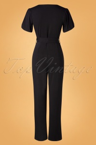Topvintage Boutique Collection - 50s Sarah Jumpsuit in Black 2