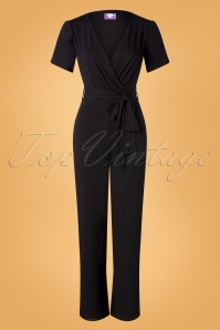 Topvintage Boutique Collection - Sarah jumpsuit in zwart