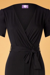 Topvintage Boutique Collection - Sarah jumpsuit in zwart 3