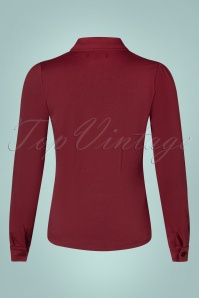 King Louie - 60s Patty Light Blouse in Tibetan Red 3