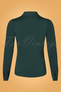King Louie - 60s Patty Light Blouse in Pine Green 3