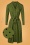 60s Daisy Pablo Dress in Olive Green