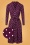 60s Daisy Pablo Dress in Purple Rain