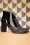 Nemonic - Wallace Leather Booties Années 60 en Noir