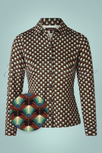 King Louie - Rizzoli blouse in rookgroen