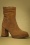 70er Janis Suede Plateau Ankle Booties in Maskat