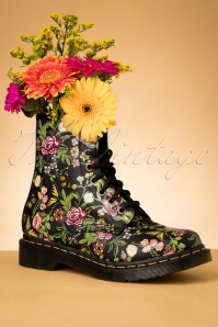 Dr. Martens - 1460 Pascal Backhand Bloom Stiefel in Schwarz 3