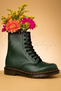 Dr. Martens - 1460 Smooth Ankle Boots en Vert