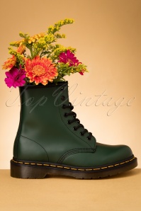 Dr. Martens - 1460 Smooth Ankle Boots in Green 3