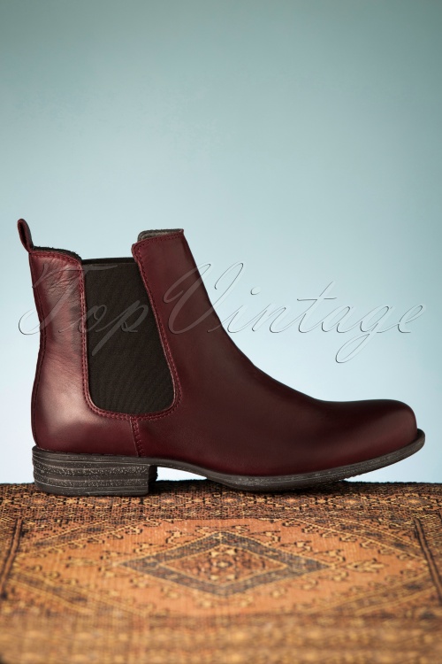 Miz Mooz - 60s Lewis Chelsea Booties in Wine 3