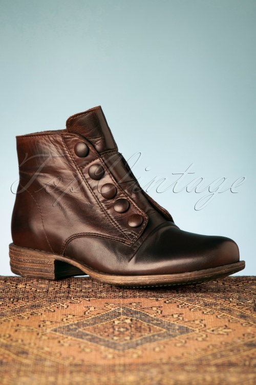 Miz Mooz - Louise Boots Années 60 en Marron