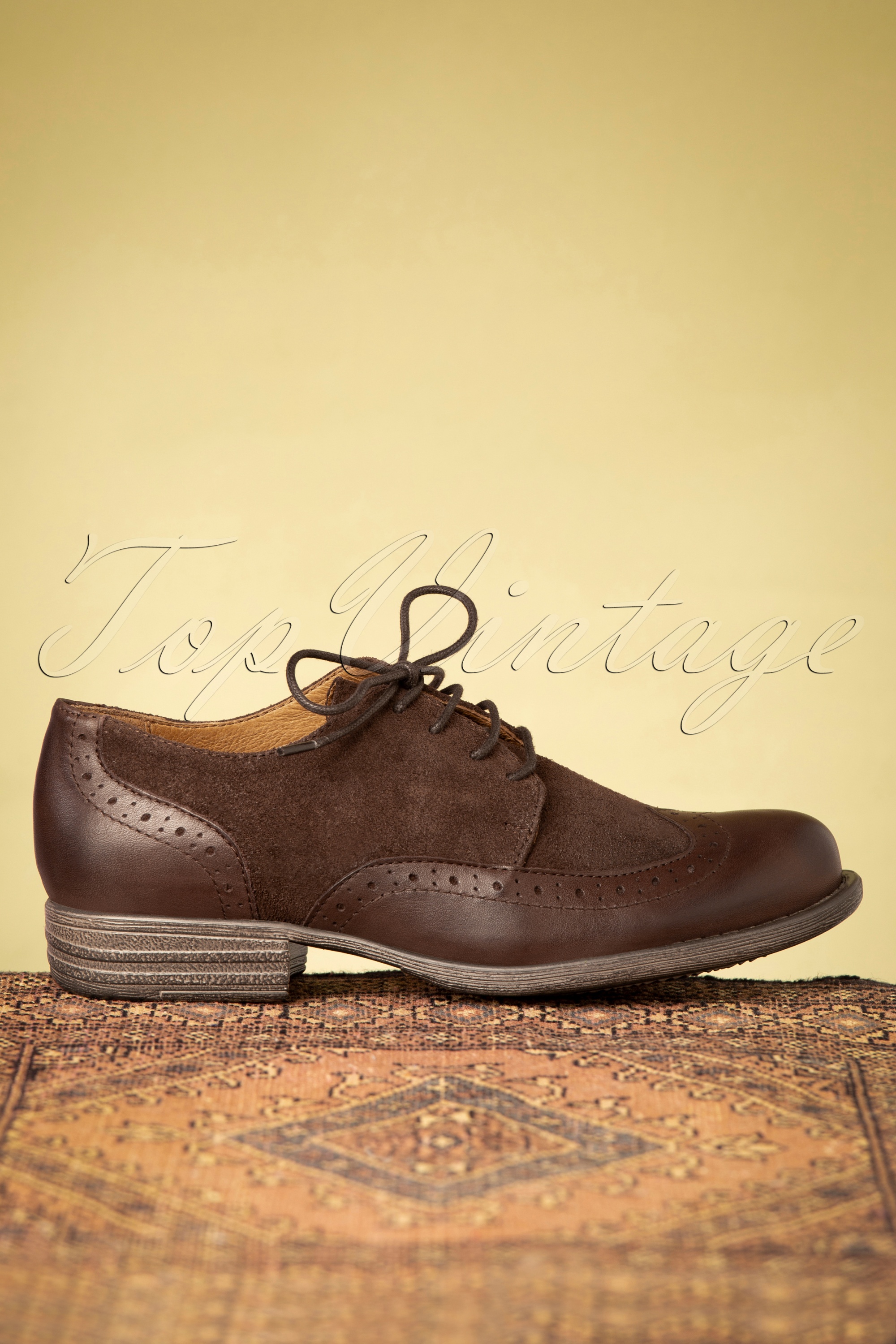 Miz Mooz 60s Luther Shoes in Brown | Topvintage