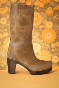 Clumpy's - 70s Clumpy's Roos Leather Boots in Brown 4