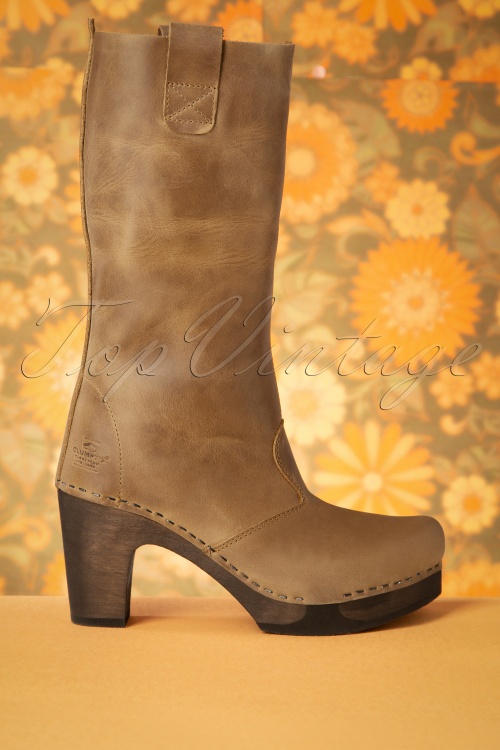 Clumpy's - Clumpy's Roos Leather Boots Années 70 en Brun 4