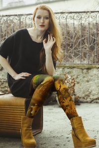 Collectif Clothing - Natalie Perlenkette in Schwarz