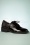 Debby Derby Patent Shoes Années 60 en Noir