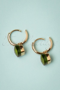Day&Eve by Go Dutch Label - 50s Eleanor Earrings in Green and Gold 3