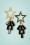 Day&Eve by Go Dutch Label - Starlight Earrings Années 50 en Noir et Doré