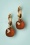 Eleanor Earrings Años 50 en Mandarina y Dorado