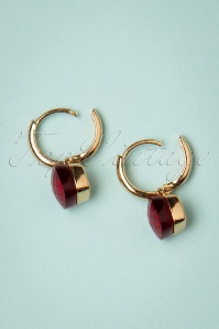 Day&Eve by Go Dutch Label - 50s Eleanor Earrings in Ruby Red and Gold 3