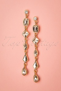 Day&Eve by Go Dutch Label - 50s Lily Crystal Earrings in Gold