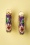 My Flower Earrings Années 60 en Violet