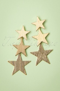 Day&Eve by Go Dutch Label - 50s Night Star Earrings in Gold
