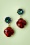 Vernice Diamond Earrings Années 50 en Rouge