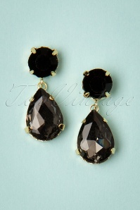 Day&Eve by Go Dutch Label - 50s Beatrice Diamond Earrings in Grey