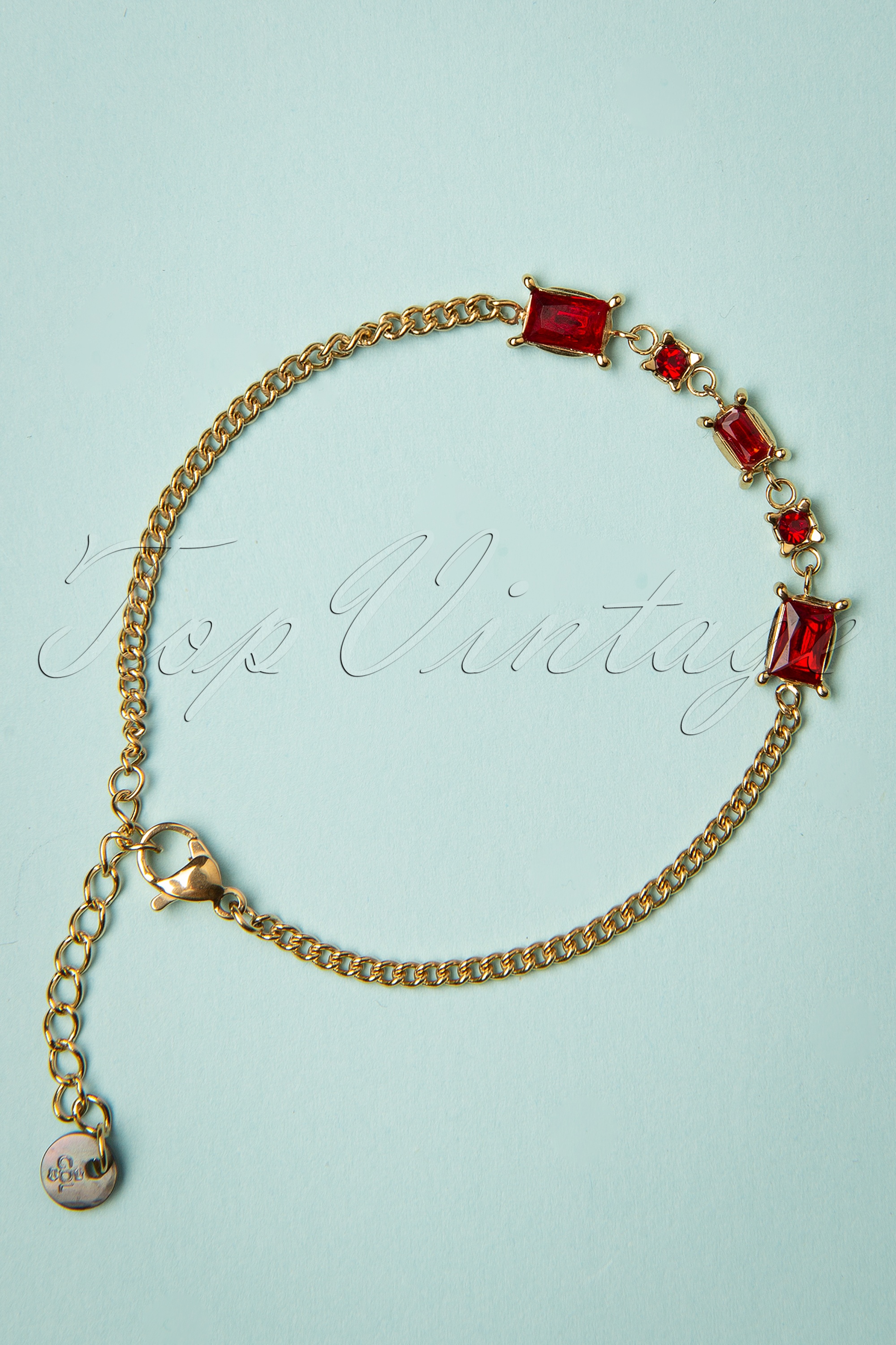 Day&Eve by Go Dutch Label - Ruby armband in goud